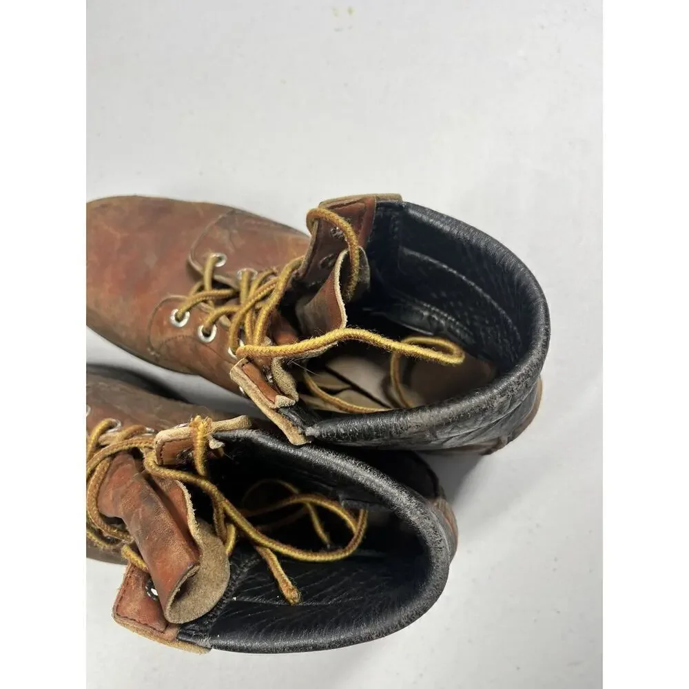 Redwing Womens Low Lace Up Western Vintage Leather Work Boot Size 7B